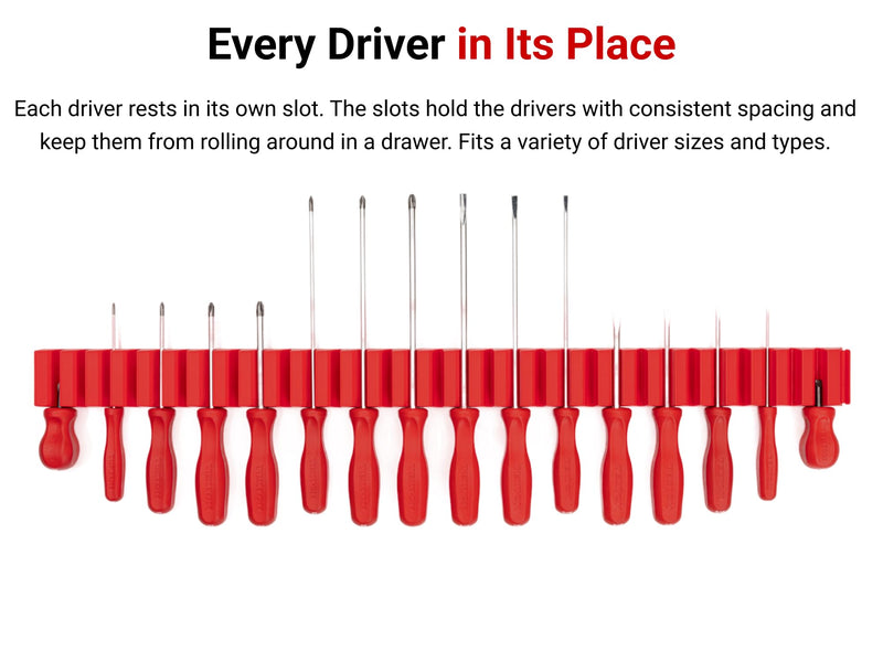 TEKTON 40-Tool Modular Driver Organizer Set (Black) | ODM91140 | Made in USA Black