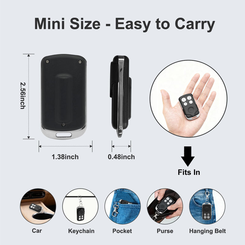 Gate Opener Remote Control Transmitter Only Works for GYXEL & JUJIANG Automatic Gate Opener Hardware Control Remote, Replacement for JUJIANG Electric Opener Keychain Remote, Not working with ZUMI CO-Z