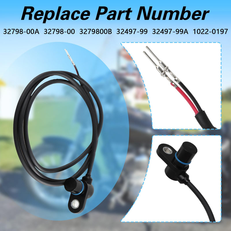 Crankshaft Position Sensor Compatible with Touring Dyna Electra FLHT FLHR FXD Wide Glide Road King 2000 2001 2003 Replace#:32798-00B