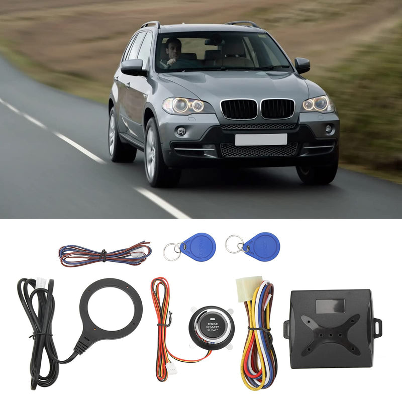 Dpofirs Universal Car Push Start Kit | Smart Keyless Ignition System with RFID and AntiTheft