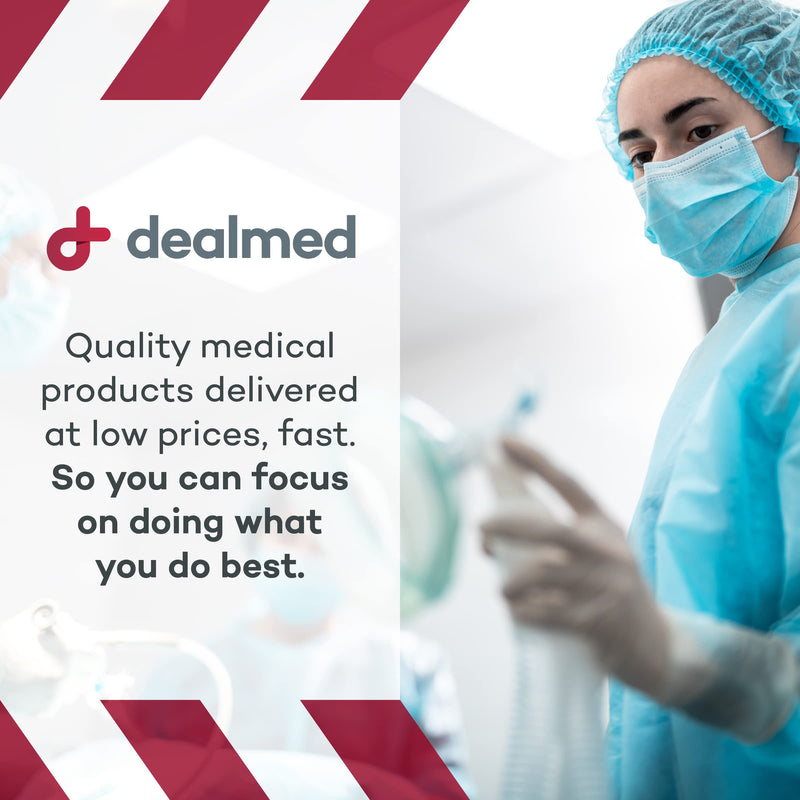 Dealmed Face Masks with Ear Loops and Eye Shield - Disposable Adult Face Masks for Hospitals, Medical Facilities, Food Services and More, 50 Count (Pack of 1)