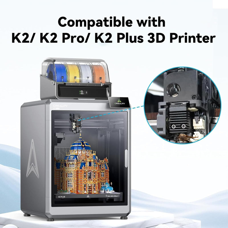 Creality K2 Plus Extruder Kit, Original 3D Printer Extruder Part, K2/ K2 Pro Combo Dual Gears Extrusion Kit with Filament Break Sensor, 6.25:1 Reduction Ratio, Force Up to 80N for Filament Smooth Feed K2 Series Extruder