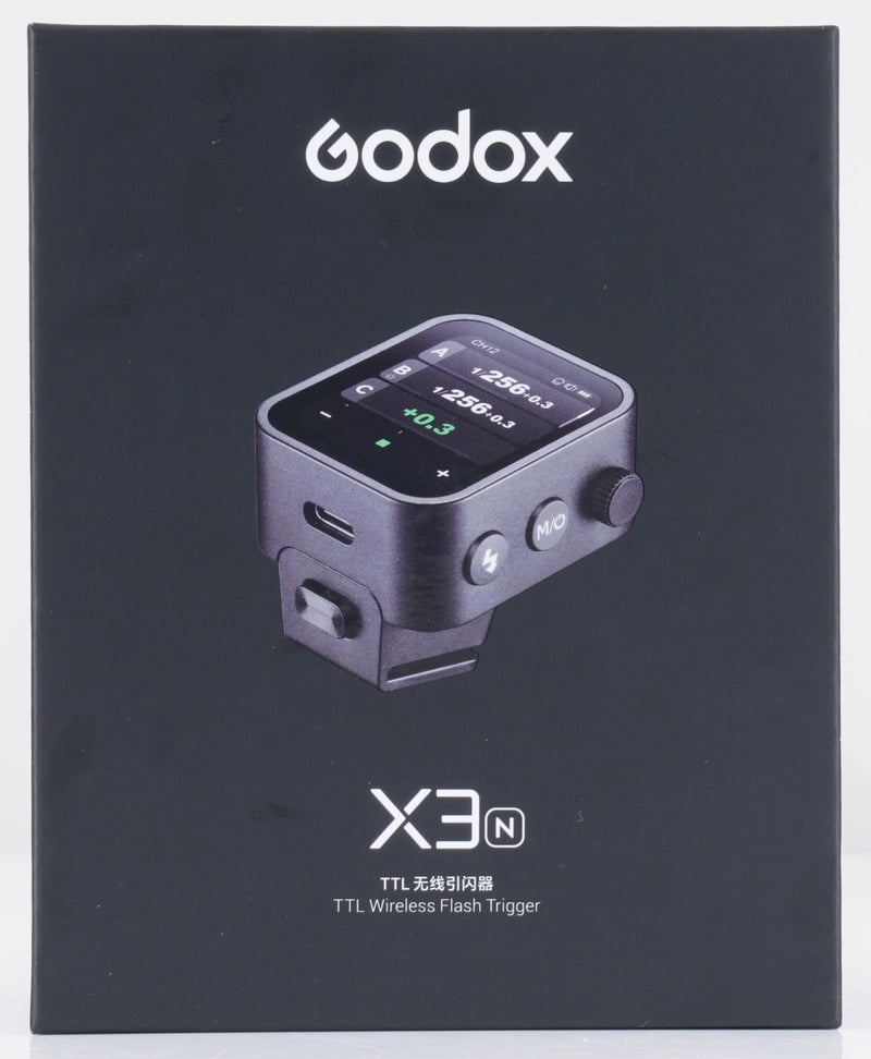 Godox X3-N Touchscreen TTL Wireless Flash Trigger for Nikon Camera, 1/8000s HSS TTL TCM Function, Built-in Battery USB-C Charge Flash Transmitter Compatible with Nikon Z6 D850 D750 D610 D7100 D5300