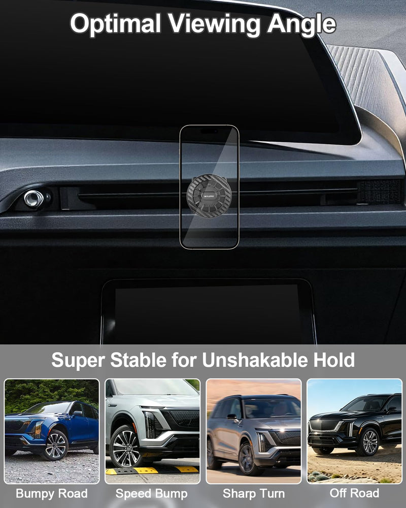 SKYLOTEC Magnetic Phone Mount for Cadillac Vistiq 2026 | Cell Phone Holder for Vistiq Dashboard Mount for MagSafe & iPhone Samsung