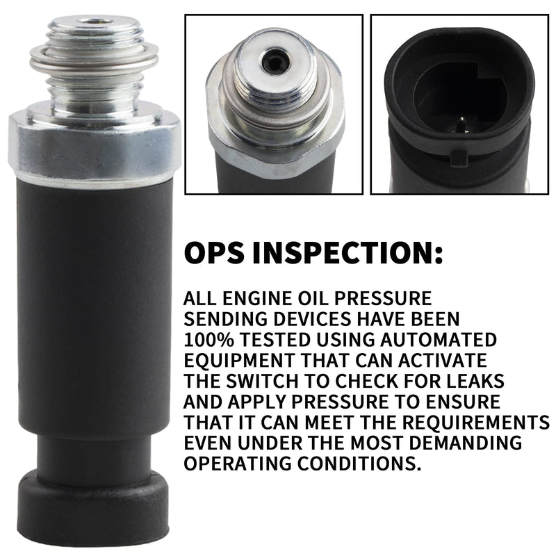 Oil Pressure Sensor Switch Compatible with D1818A 19244505 12562267 1999-2002 Chevrolet 4.8L 5.3L 6.0L V8 Sierra 1500 2500 3500 Avalanche Silverado Suburban Tahoe GMC