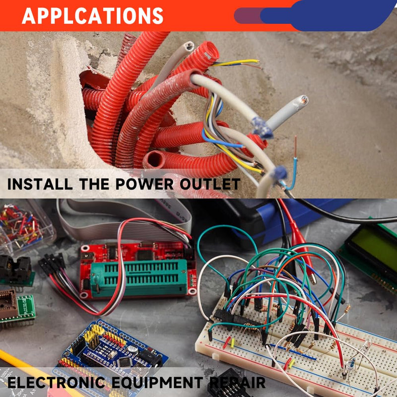 Crimping Tool for Open Barrel Terminals JST Molex TE Connectors - 24-10 AWG (0.25-6mm²) with Wire Cutting Jaw - Ratcheting Wire Crimper YF-04BS Open Barrel Terminals 0.25-6mm²