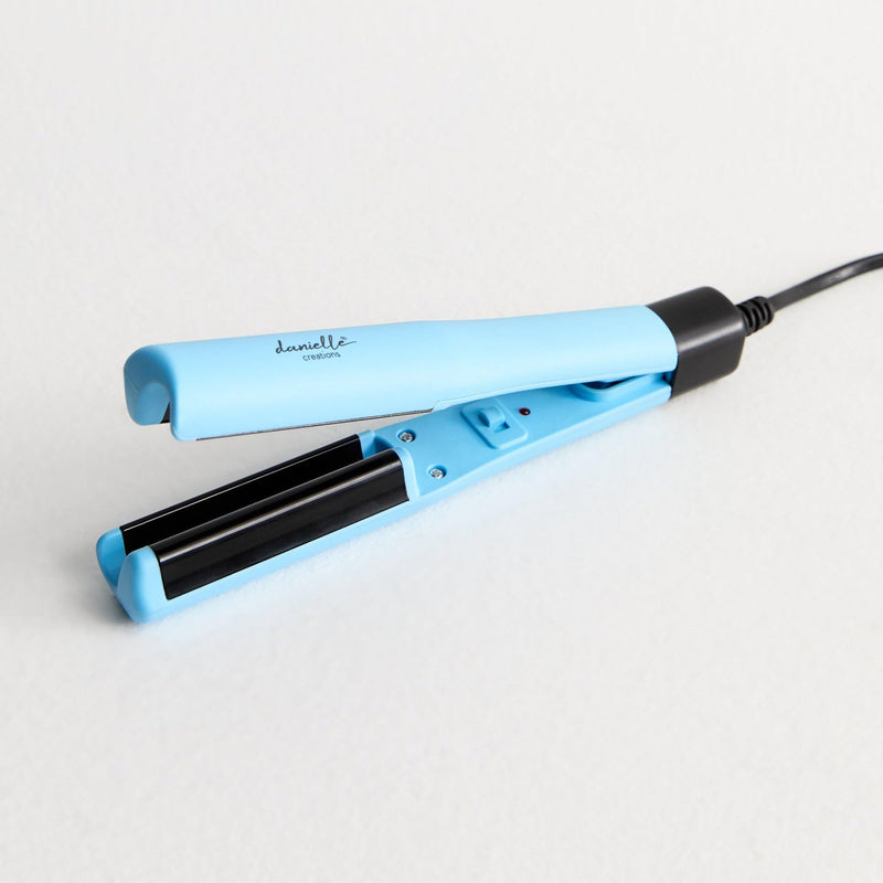 Danielle Creations On-The-Go Mini Hair Waver, Compact Ceramic Crimping Iron for Effortless Waves in Minutes, Perfect Travel Companion for Weekends & Holidays
