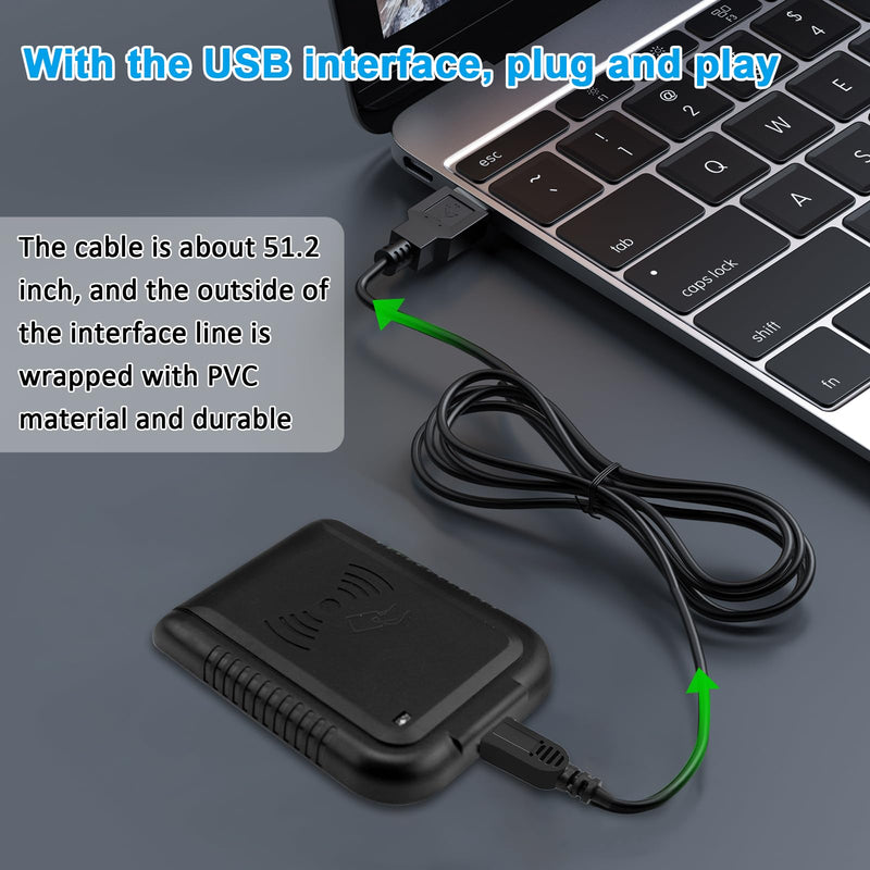 RFID Card Reader USB RFID Card Reader 125Khz Card Reader Contactless Proximity Sensor Smart ID Card Reader EM4100 Card