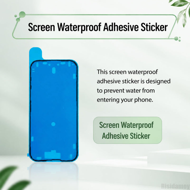 for iPhone 16 5 PCS Screen Waterproof Pre-Cut Adhesive Sticker | Display Waterproof Adhesive Tape Stickers Glue Front Housing Frame Sticker Tape for iPhone16 A3287 A3081 A3286 A3288