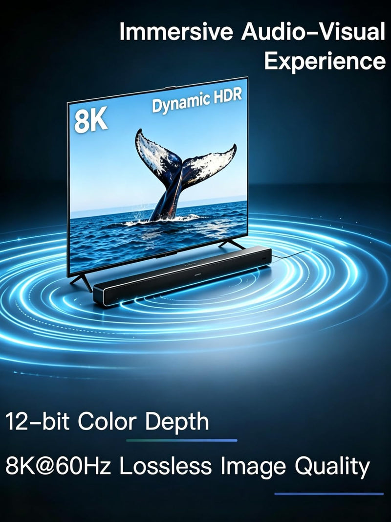 Avaoaa 16K HDMI Cable 2.2 96Gbps 16.4FT, Ultra High Speed Cable Support 8K/4K 240Hz 144Hz 120Hz 60Hz eARC HDR10+ HDCP2.3 HDMI Cord Compatible with PS5/Xbox/Switch 2/Roku TV/Mac Monitor Laptop DVD 16.4 ft（5M） HDMI 2.2(96Gpbs）