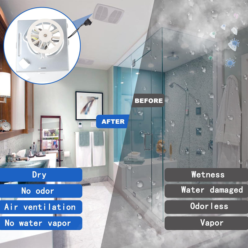 New Upgraded S97012026 Fan, Bathroom Fan Assembly Compatible with Broan-Nutone 688-K、 688-J、688-H、 688-G、663-J、663-H、663G, 695-R02 B、695-R01B、695-R03 B, 50 CFM