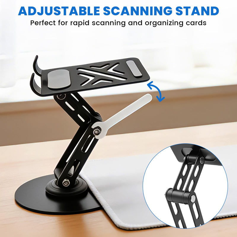 Foldable Trading Card Scanner Stand, Carbon Steel Phone Holder, Card Scanning Stand for MTG & TCG, Sports Card Scanner, Available for ManaBox App