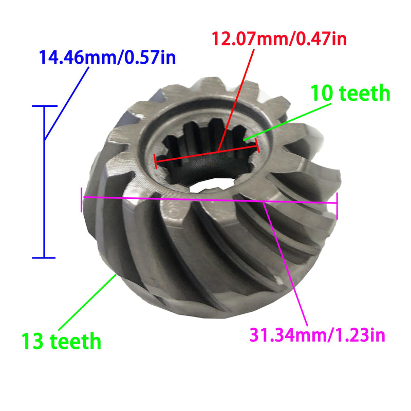 Outboard Engine 63V-45551-00 Pinion & 6E7-45560-00/01 Forward & 6E7-45570/45571-00 Reverse Gear Set for Yamaha 9.9HP 15HP 9.9E 15E Boat Motor