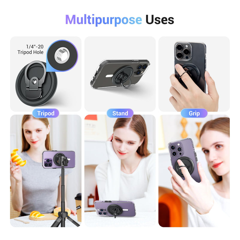 PROfezzion Metal Continuity Camera Mount for Mac Notebooks Laptops, Compatible with MacBook 2017, Mac Book Pro 2017 & Later, MacBook Air 2018 & Later, iPhone 17/16/15/14/13/12 Phones & Mag-Safe Case