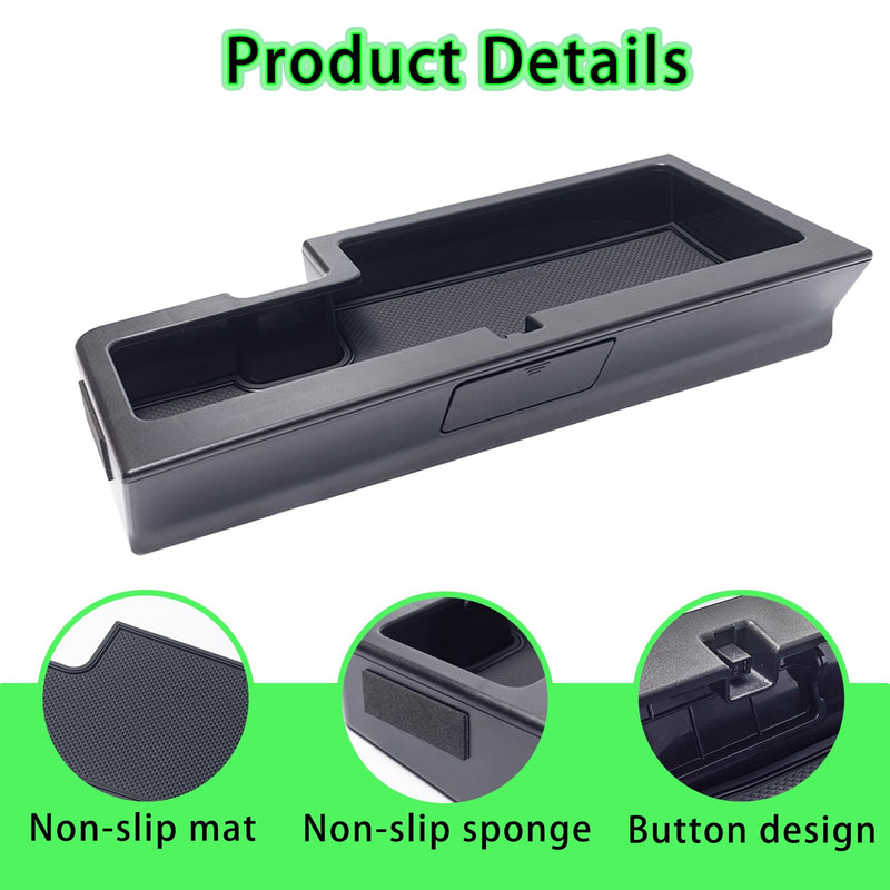 Glove Box Organizer Compatible with 2015-2020 Ford F150 Accessories Interior Hidden Glove Storage Compartment Organizer Tray ABS Materials