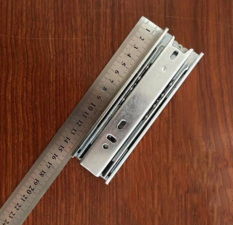 6 inch Length Full Extension Drawer Slides Telescopic Ball Bearing Slide Rail for Furniture 1 Pair (Pack of 2) 6 Inch (Pack of 2)