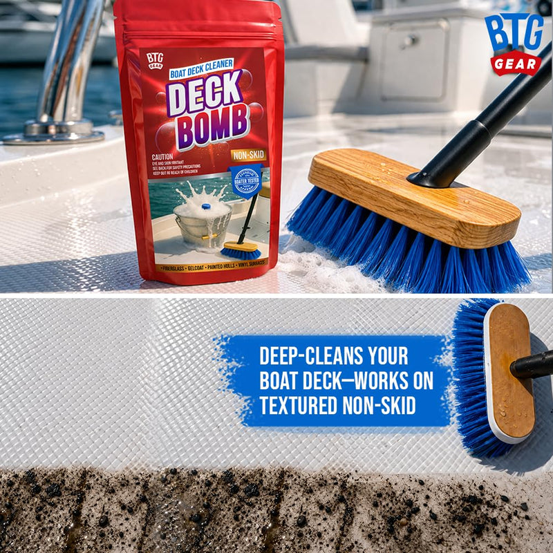 Boat Non-Skid Deck Cleaner & Wash | Convenient Tablets | Lift Dirt & Stains | Makes 6 Gallons