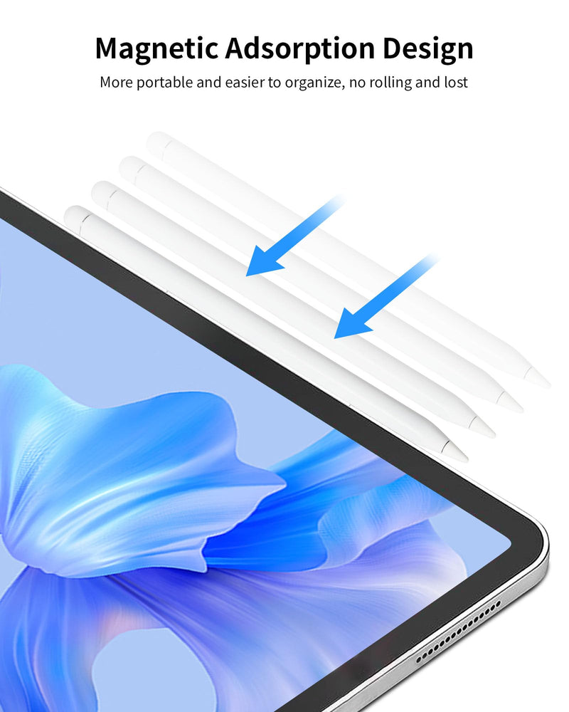 Stylus Pen for iPad 10th&9th Generation, Fast Charging Apple iPad Pencil with Palm Rejection, Tilt Sensitivity, Work for iPad Air 3/4/5, iPad Mini 5/6, iPad 6/7/8/9/10, iPad Pro 11", iPad Pro 12.9" White