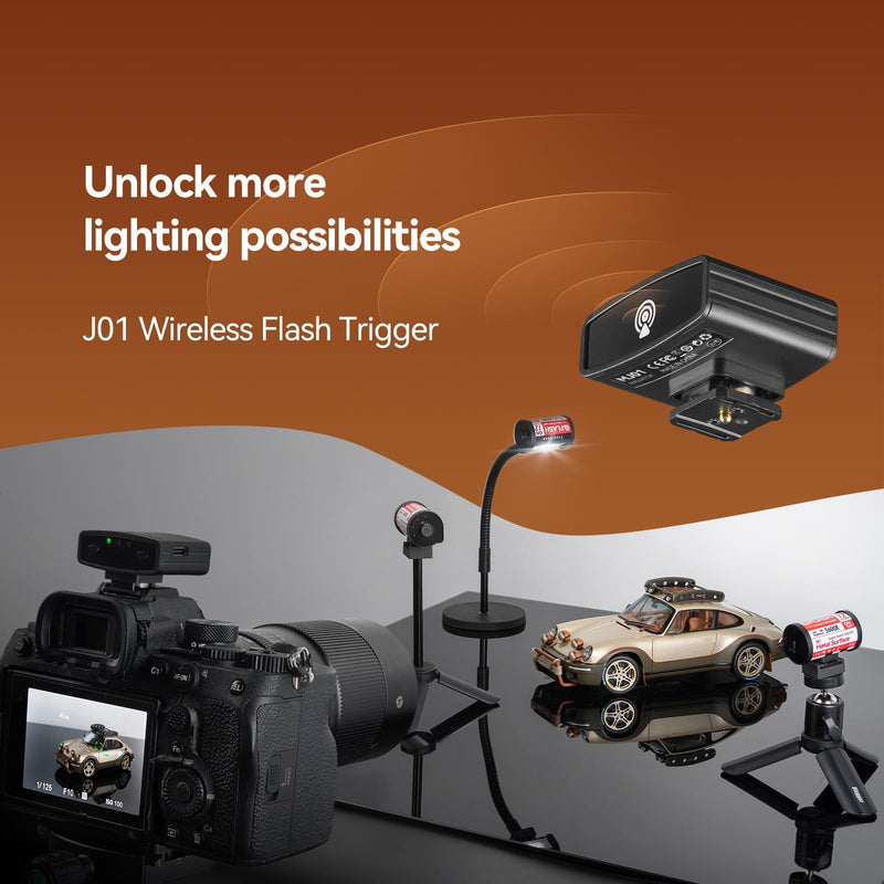 TTARTISAN M01 On-Camera Flash, Mini Flash Speedlite for Hot Shoe Camera, Lightweight Xenon Flash Light with 4 Power Level GN12 5600K±200K Compact Retro Camera (1)