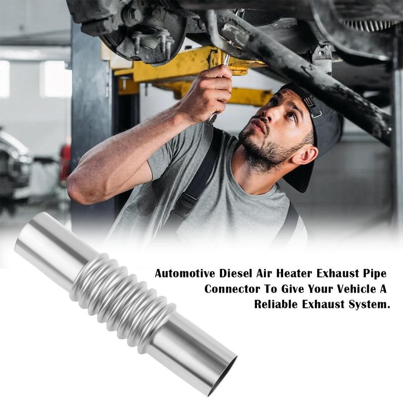 Universal Car Accessories Exhaust Connector Kit - Elbow/Straight Pipe Exhaust Flex Pipe for Diesel Air Heater Straight