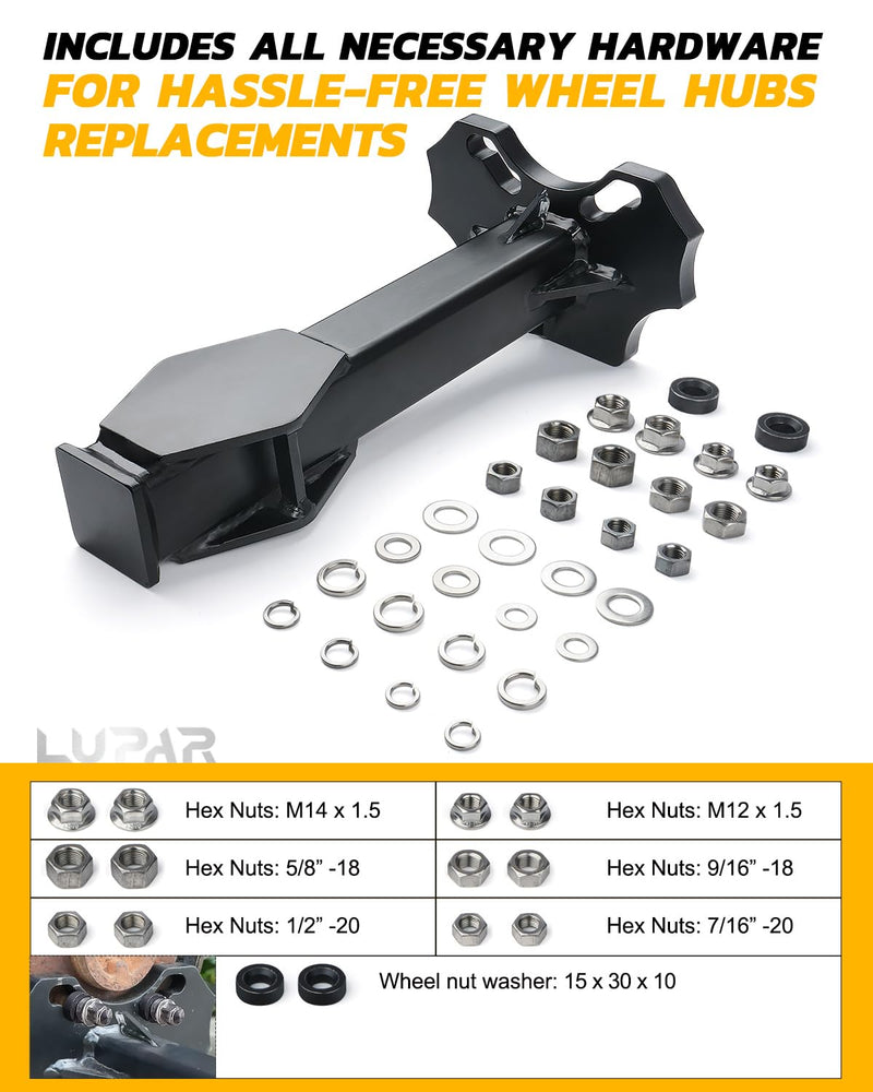 Wheel Bearing Hub Removal Tools Kit Compatible with All Axle Bolt Hubs 5, 6, 8 Lug Hubs Buster Puller