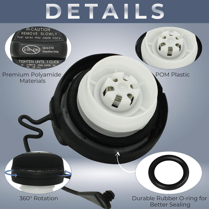 Gas Cap, Fuel Cap for 2004-2015 Toyota Lexus Camry Corolla Tacoma 4Runner Tundra Highlander Sienna RAV4 Avalon Venza Yaris FJ Cruiser Land Cruiser Sequoia Matrix Solara LS460 LX470 RX350 77300-06040