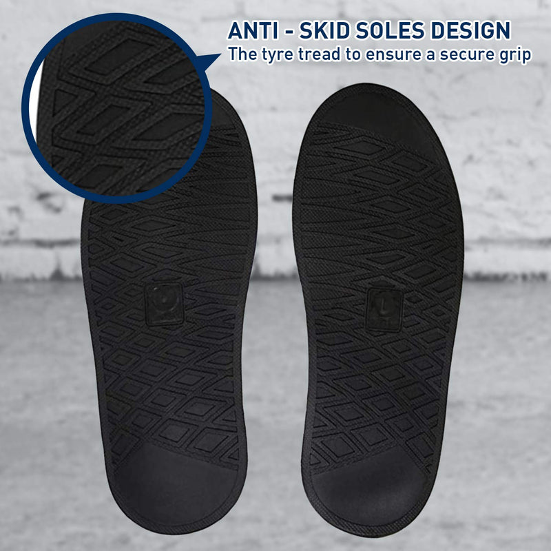 Waterproof Rain Boot Shoe Cover with Reflector for Outdoor Sports Hiking Climbing Camping Scooter Travel Black-xxl