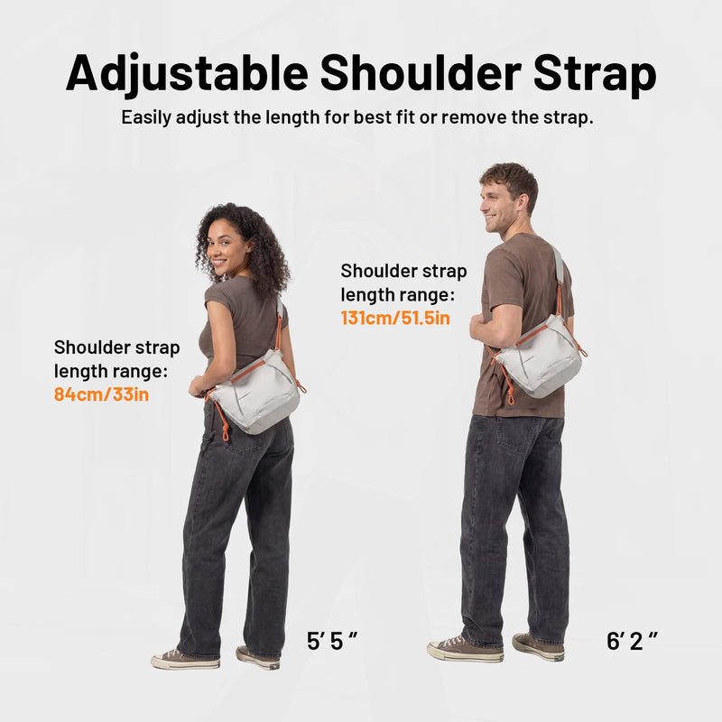 PGYTECH OneGo Rope Strap Camera Bag – Compact Camera Bag Camera Sling Bag | Mist Multifunctional Shoulder Bag for Urban Photographers Compatible with Sony/Canon/Nikon/Mirrorless Cameras/Pocket4