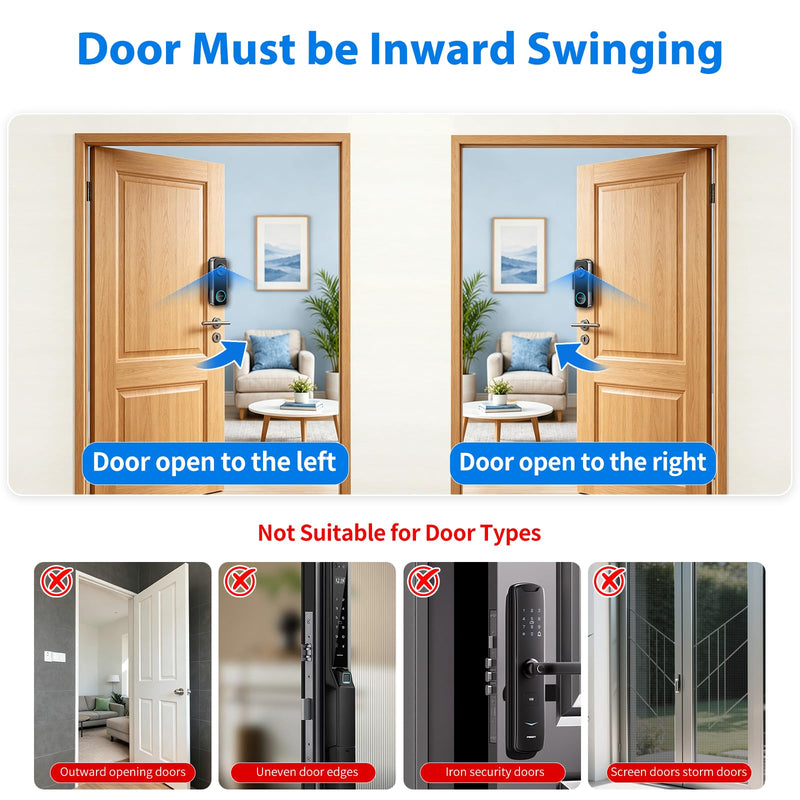 Anti-Theft Doorbell Mount for Wyze Doorbell Camera, No Drill Video Doorbell Mount Adjustable Mounting Bracket for Wyze Duo Cam Video Doorbell, Fully Metal Door Camera Mount for Home Apartment Rentals