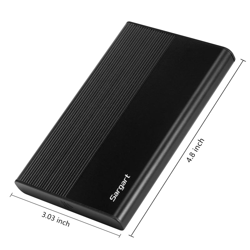 320GB Portable External Hard Drive USB3.0 Mobile HDD Storage for PC, Mac, Desktop, Laptop, Mac, Chromebook, Xbox One, Xbox 360, PS4 (Black) 320GB Black