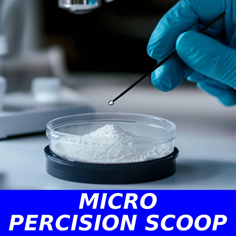 Micro Scoops 5mg to 10mg scoop Plastic Milligram Measuring Spoons, 0.006 mL Capacity Micro Scoop, BPA-Free, Static-Free, Long Handled Milligram mg Measuring Spoons for Powder (500 Scoops) 500 Scoops