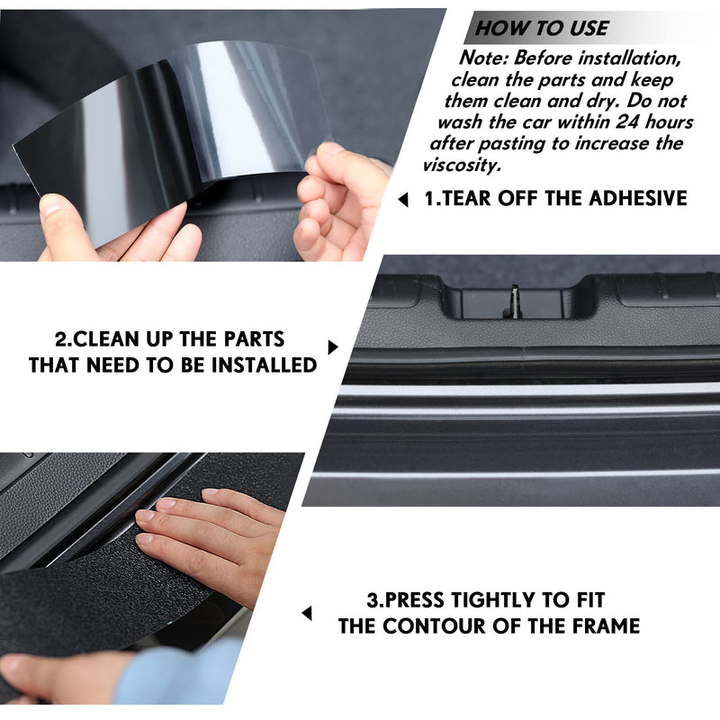 Frienda Car Door Edge Guards Door Sill Protector Automotive Entry Guard Anti Collision Scuff Sill Trim Protection Strips for Most Cars Vehicles Accessories(2.8 Inch Wide, 16.4 Feet,Black) 2.8 Inch Wide Black