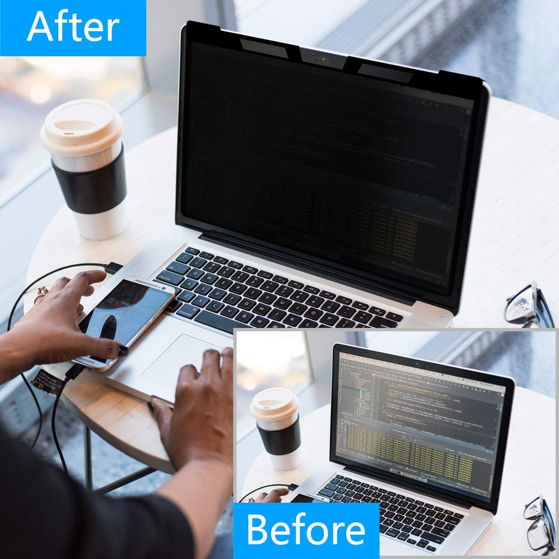 Hanging 14 Inch Laptop Privacy Screen Blue Light Screen Protector Anti Glare Anti-Scratch Laptop Privacy Screen Shield 14 Inch 16:9 Aspect Ratio 14.0 Inch Widescreen(16:9)