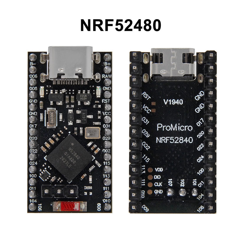 3PCS Type-C Pro Micro NRF52840 Development Board,64MHz 1MB 256KB RAM Pin Soldered