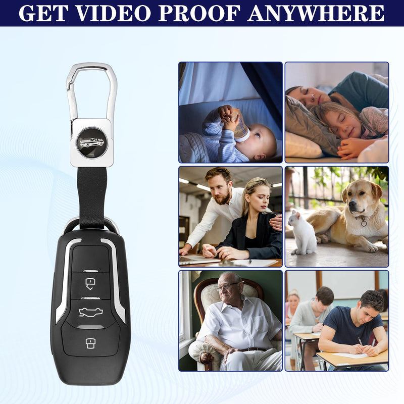 64GB Hidden Camera Car Key - with Motion Detection, 300 Mins Battery, for Indoor Outdoor Nanny Cam Surveillance
