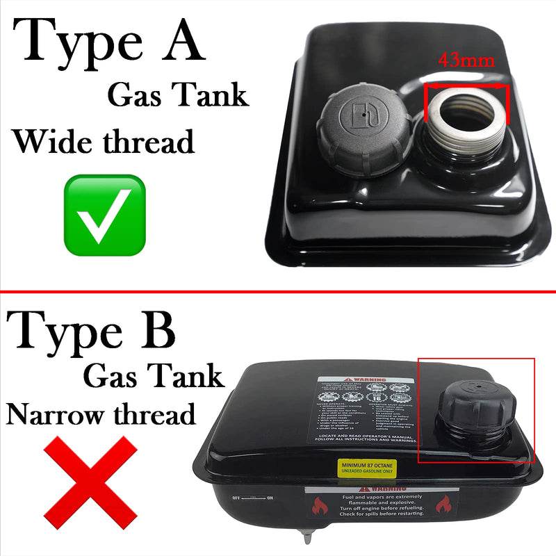 JMCHstore Vent Gas Fuel Tank Cap For Coleman CT100U, Screw on Gas Cap CC100X, 154F Engine (Type A)