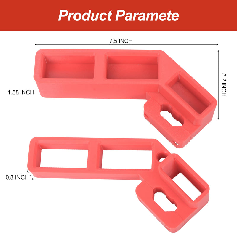 SWER Dual Level & Ruler Holder Compatible with Milwaukee PACKOUT, Tool Holder for PACKOUT Accessories