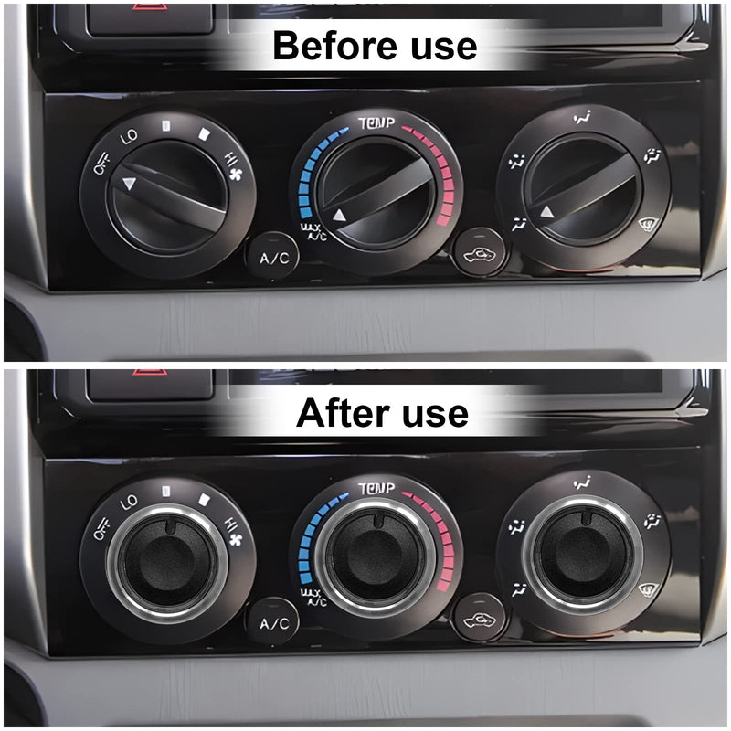 3Pcs Control Knob Heater A/C or Fan, Heater Air Conditioning Button Compatible with Toyota Tacoma Knob Toyota Tacoma Accessories 2005-2015