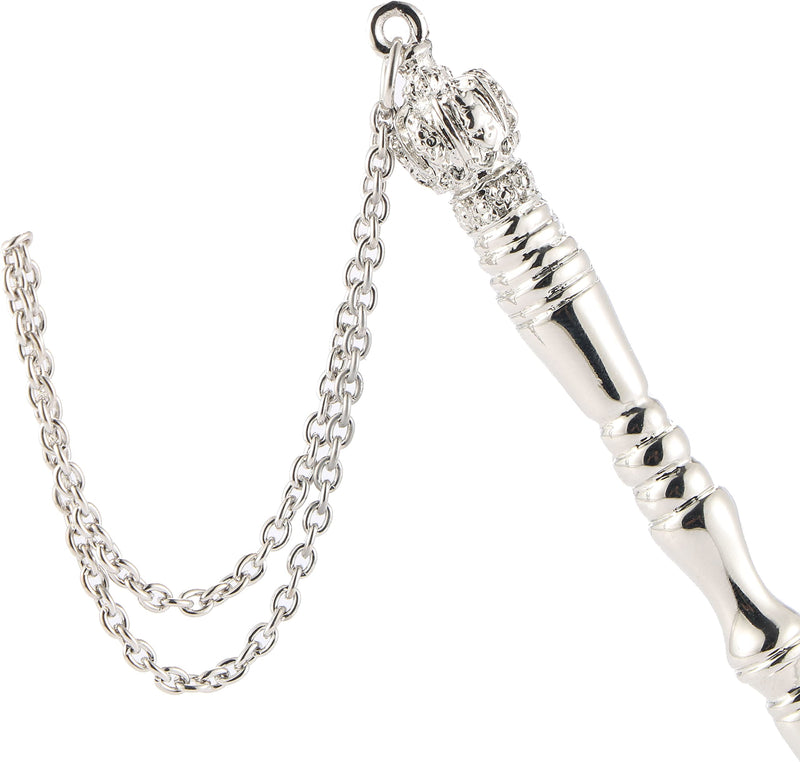 Holy Land Market Silver Torah Yad Pointer - Crown Design, 17 cm or 6.7 in, from Israel for Bar/Bat Mitzvah & Scribes, Yad Torah Pointer
