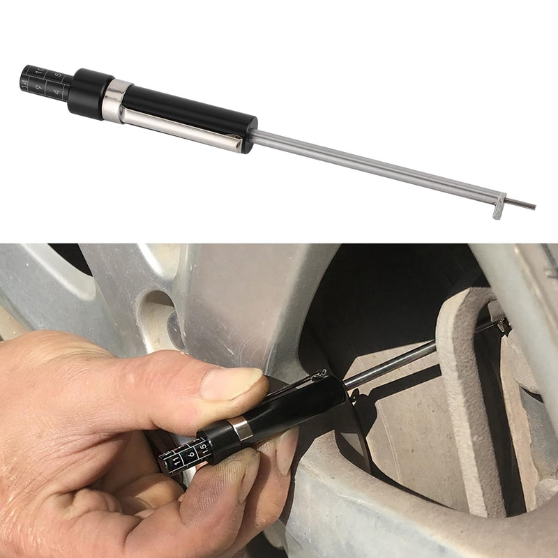 Vehicle Brake Pad Thickness Gauge Time Saving Tester Measuring Tool Vehicle Brake Gauge Tester Automotive Measurement Designed for brake pads (IV, V category) with 6mm / 0 2in thick base plate