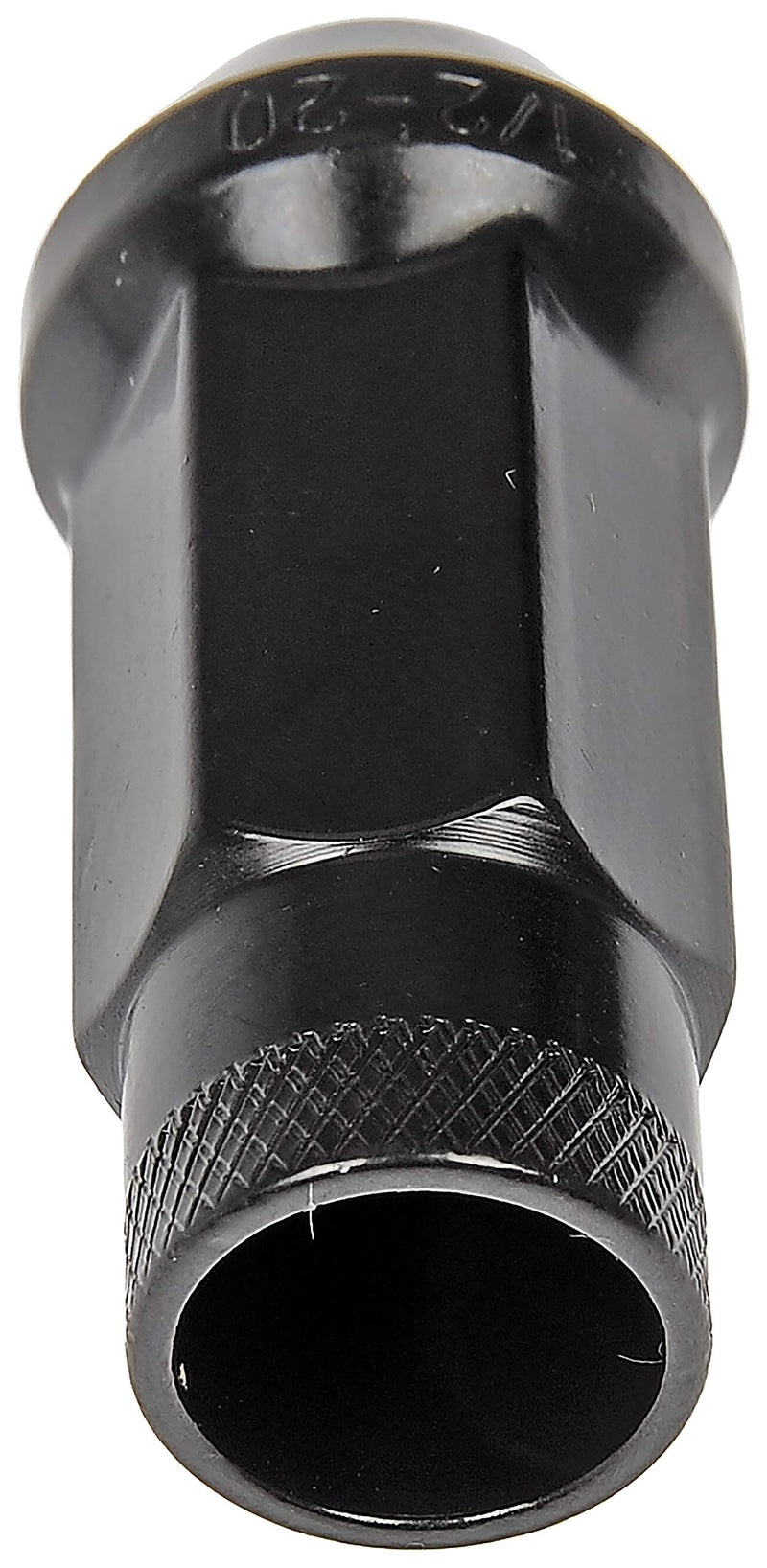 Dorman 713-285A Black Open End Knurled Wheel Nuts Compatible with Select Models, 20 Pack