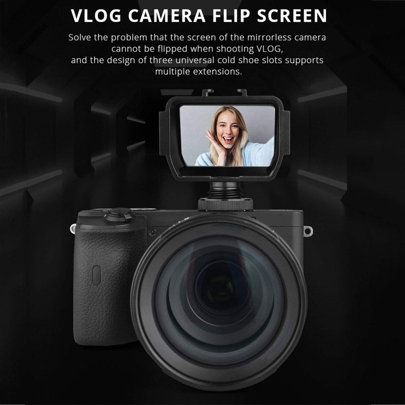 Camera Selfie, Universal Cold Shoe Mount for Mic Light Vlog Filmmaking for Mirrorless Camera Photography Vlog Video