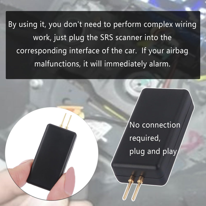 4PCS Airbag Bypass Resistor Car Diagnostic Tool,Professional 12V Car SRS Airbag Simulator Tester with 2 Pin Plug,Universal Car Diagnostic Scanner for Quickly Locating Airbag Faults 1.92x0.76x0.42 inch