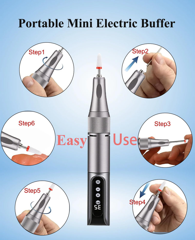 Cordless Repair & Care Kit - for Trimming, Polishing, Comfort Adjustment & Stain Removal, with 11 Attachments & Portable Case, 35000 RPM Polishing Machine