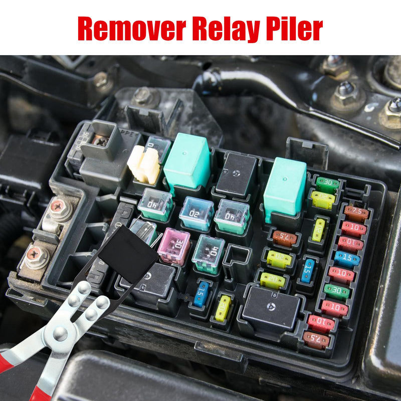 Aleric Relay Puller Pliers and Relay Fuse Remover Tools, 6 Pack, Automobile Fuse Puller Pliers, Car Fuse Puller, Fuse Removal Tool, Relay Pliers Puller, Vehicle Electrical Disconnect Plier