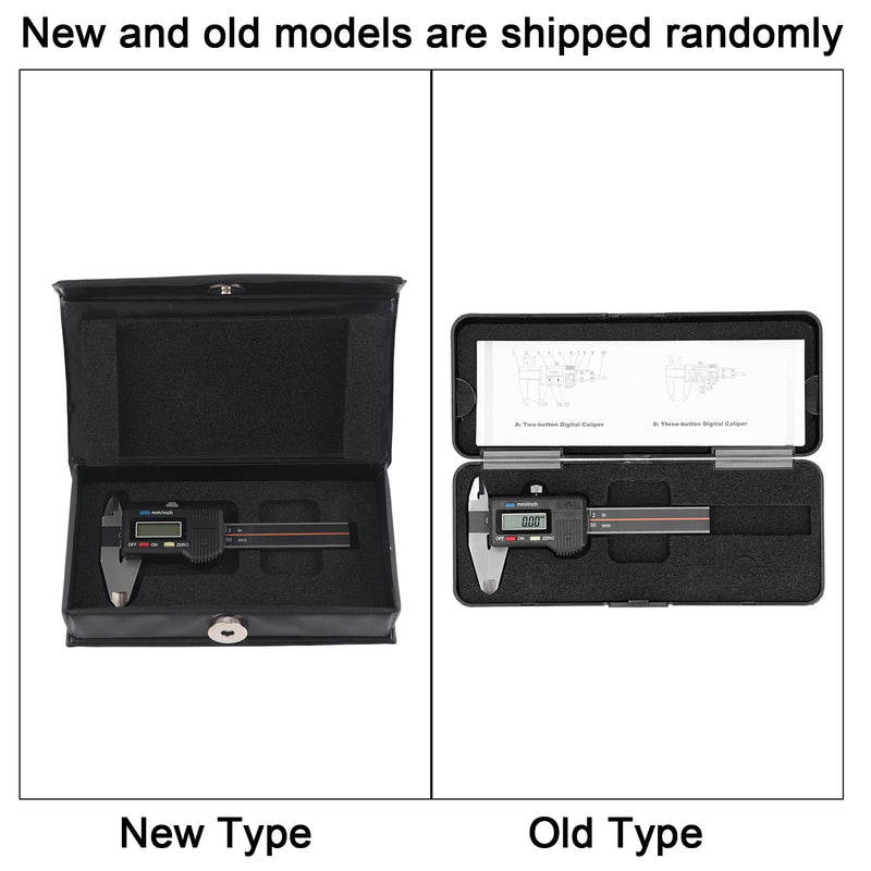 Electronic Digital Vernier Caliper, 50mm / 2in High Precision Portable Caliper Measuring Tool (Delivered Without Battery)