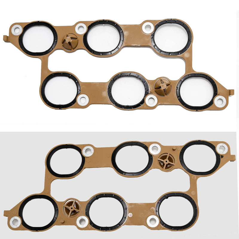 12590958 Lower Intake Manifold Gaskets Replacement for Buick Enclave Chevrolet Traverse GMC Acadia 2009-2016 Replacement for Cadillac CTS 2008-2011 Replacement for Buick Lacrosse Chevrolet Camaro