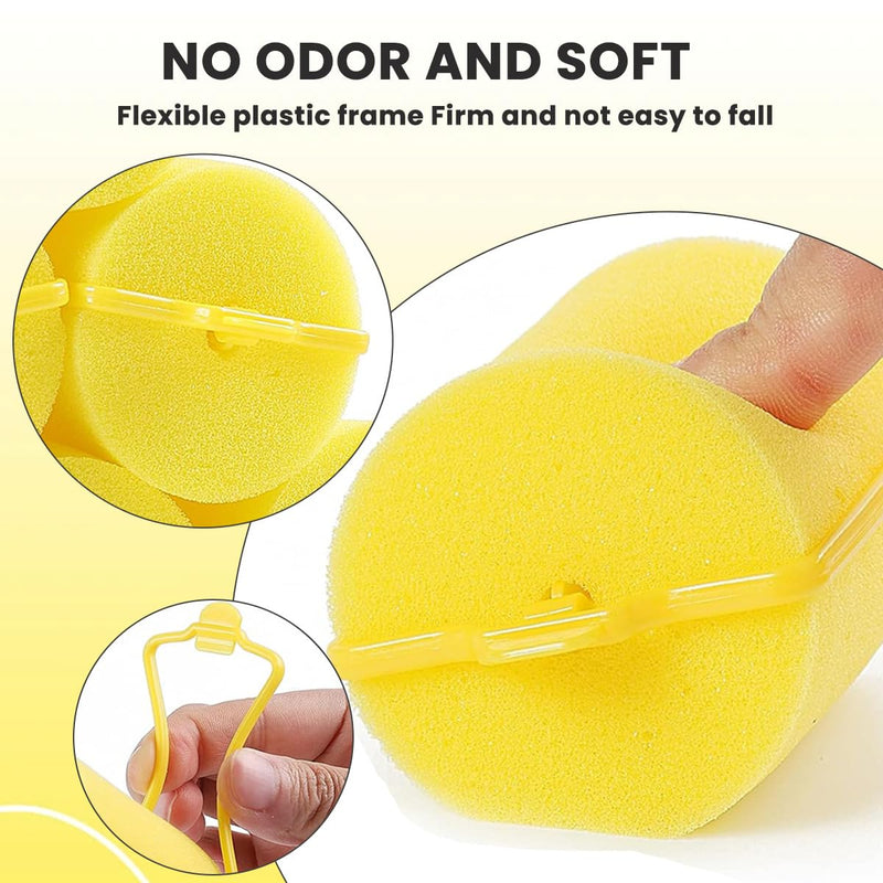 20 Pcs 2.5cm/1inch Foam Sponge Hair Rollers Soft Foam Hair Styling Curlers Small Flexible Sleeping Curlers Not Hurt Hairdressing Curler Perm Rods Wave Curler Hair Styling Tools for Women Girls