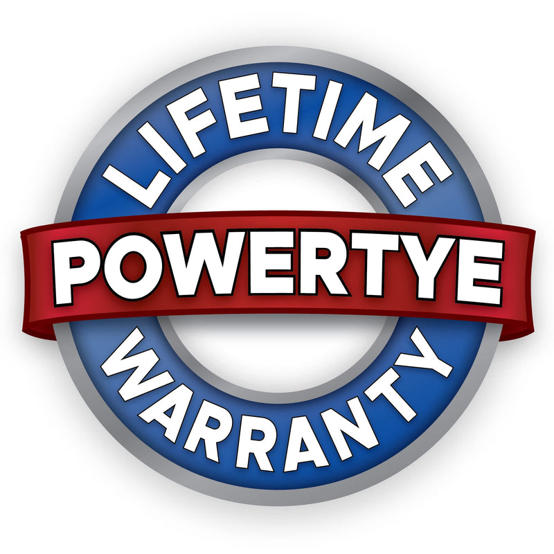 PowerTye - Endless Ratchet Strap - Easy Grip (Hookless), Black Tie Down Strap w/ 400 lb. Working Load Limit / 1,200 lb. Break Strength, Ideal for Motorcycle, ATV, Bike, & Coolers, 1in x 4ft, 2-Pack 1in x 4ft Easy Grip
