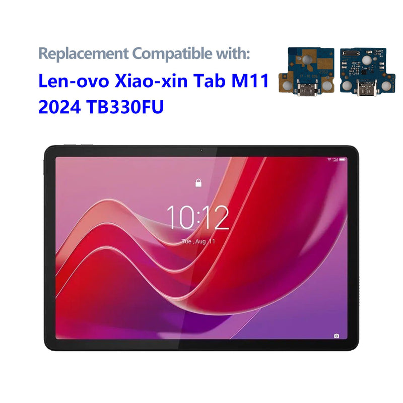 New USB Charging Port Connector Cable Replacement for Len-OVO Xiaoxin Tab M11 2024 TB330FU Charger Dock Connector Charger Board Flex Assembly Replacement-1 PCS